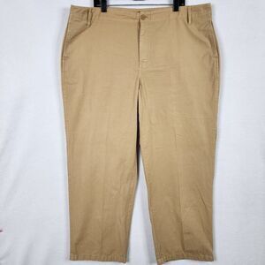 J Crew Wide Fit Chino Pant Khaki Pockets Reimagined Cotton Size 35 2023